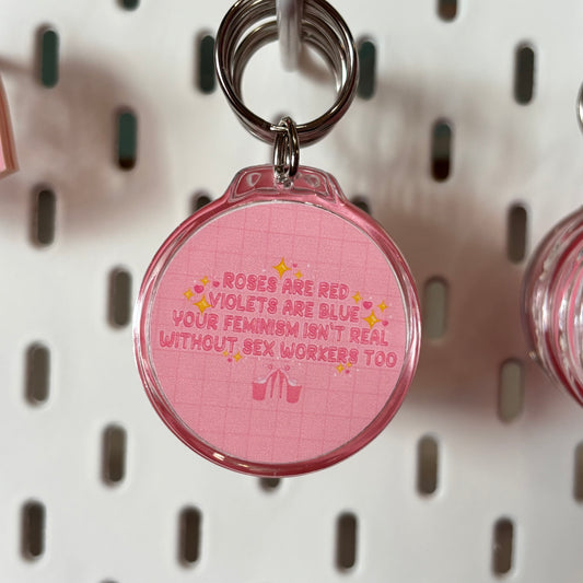 Intersectional feminism keyring