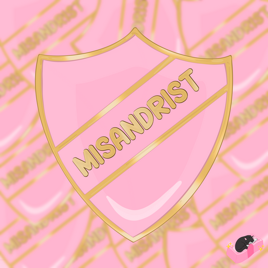 Misandrist prefect badge sticker