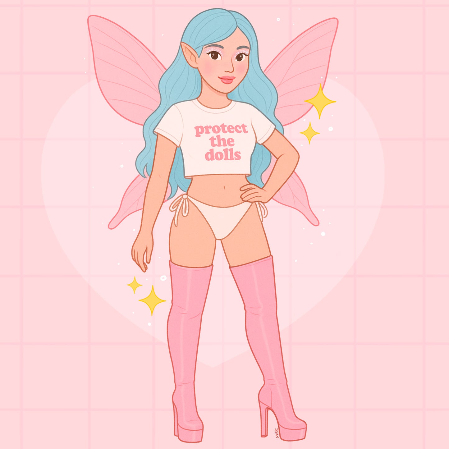 Protect the dolls sticker
