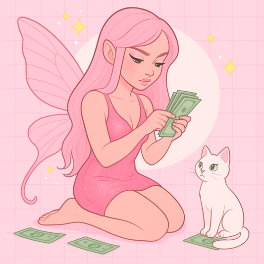 Money count fairy sticker
